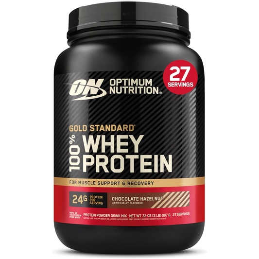 Optimum Nutrition Gold Standard Whey Protein, Chocolate Hazelnut, 2LB