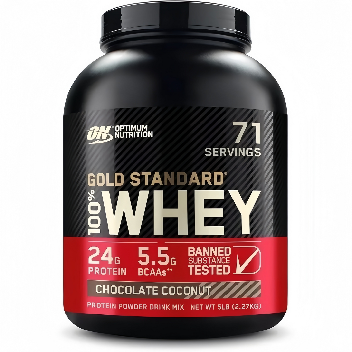 2 Pound, Optimum Nutrition Gold Standard 100% Whey Protein Powder