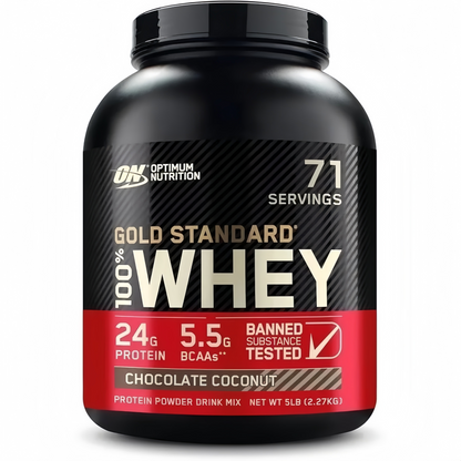 2 Pound, Optimum Nutrition Gold Standard 100% Whey Protein Powder