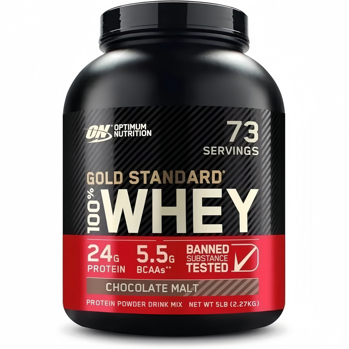 2 Pound, Optimum Nutrition Gold Standard 100% Whey Protein Powder
