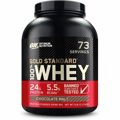 2 Pound, Optimum Nutrition Gold Standard 100% Whey Protein Powder