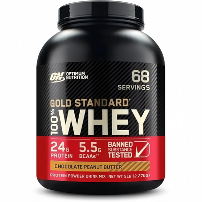 2 Pound, Optimum Nutrition Gold Standard 100% Whey Protein Powder