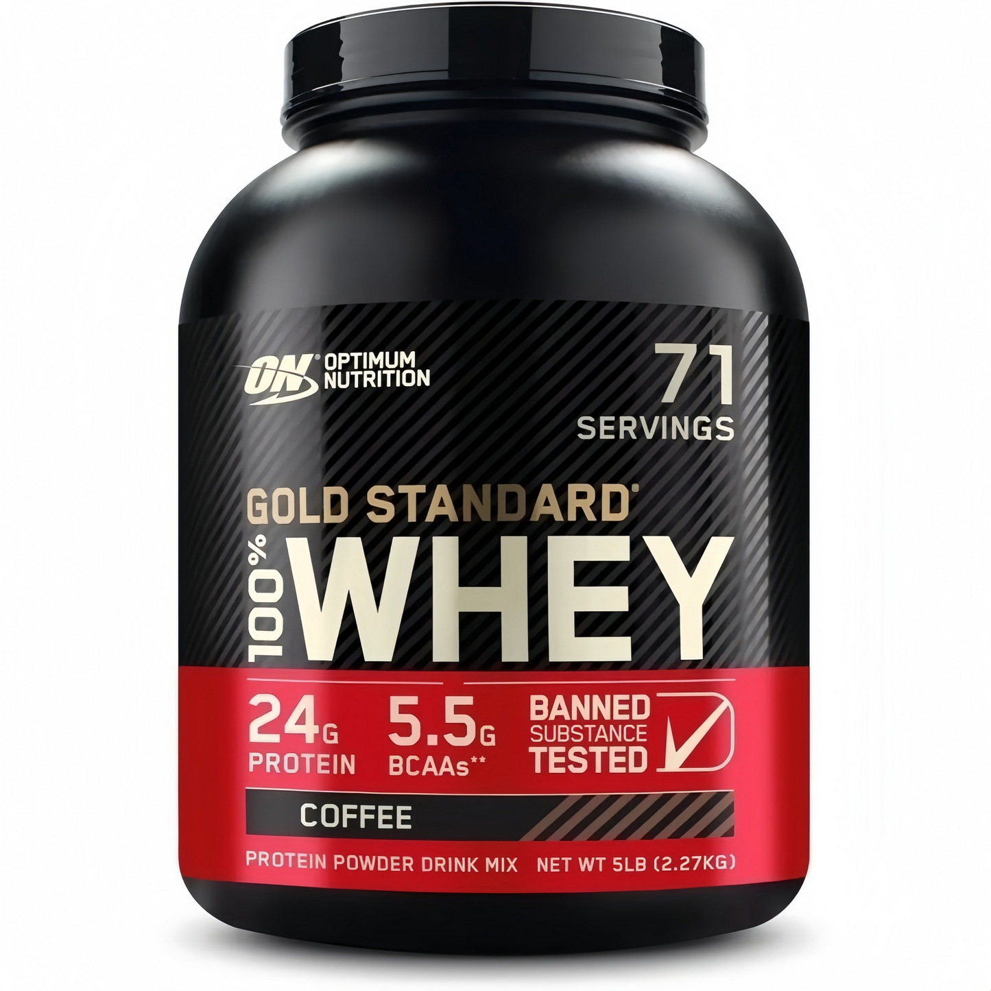 2 Pound, Optimum Nutrition Gold Standard 100% Whey Protein Powder