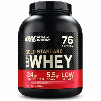 Optimum Nutrition Gold Standard Whey Protein, Delicious Strawberry, 2LB