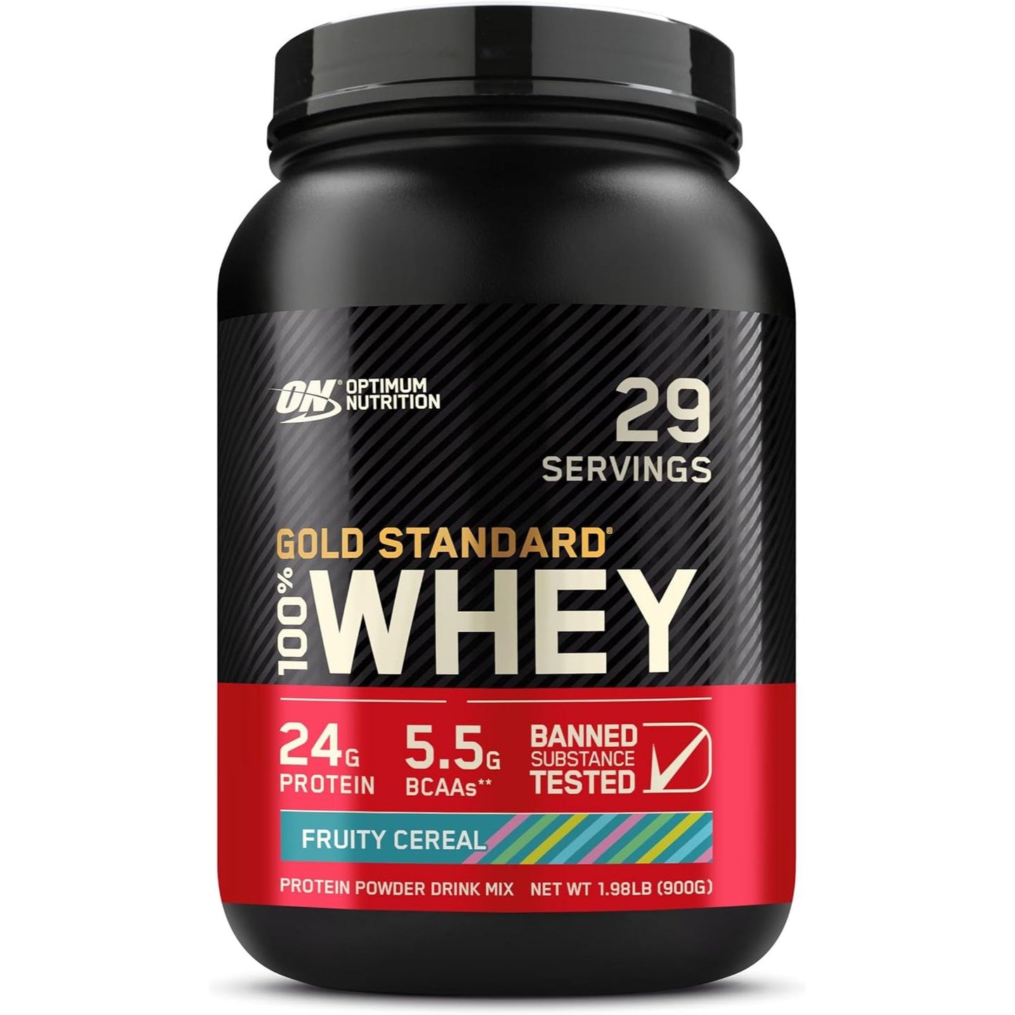 2 Pound, Optimum Nutrition Gold Standard 100% Whey Protein Powder