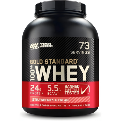 2 Pound, Optimum Nutrition Gold Standard 100% Whey Protein Powder