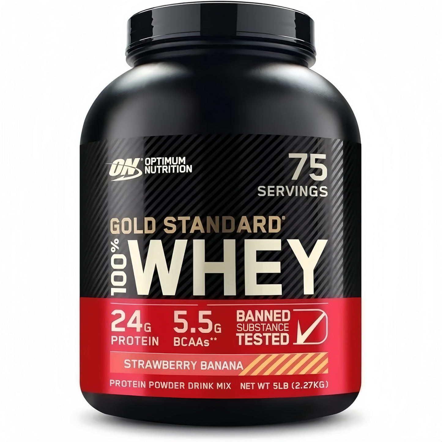 2 Pound, Optimum Nutrition Gold Standard 100% Whey Protein Powder