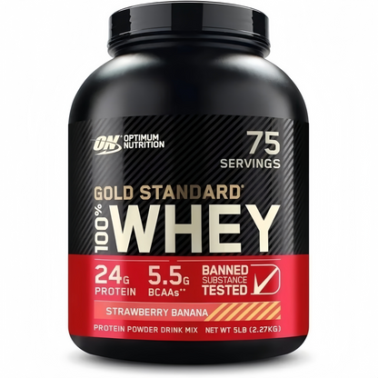 2 Pound, Optimum Nutrition Gold Standard 100% Whey Protein Powder