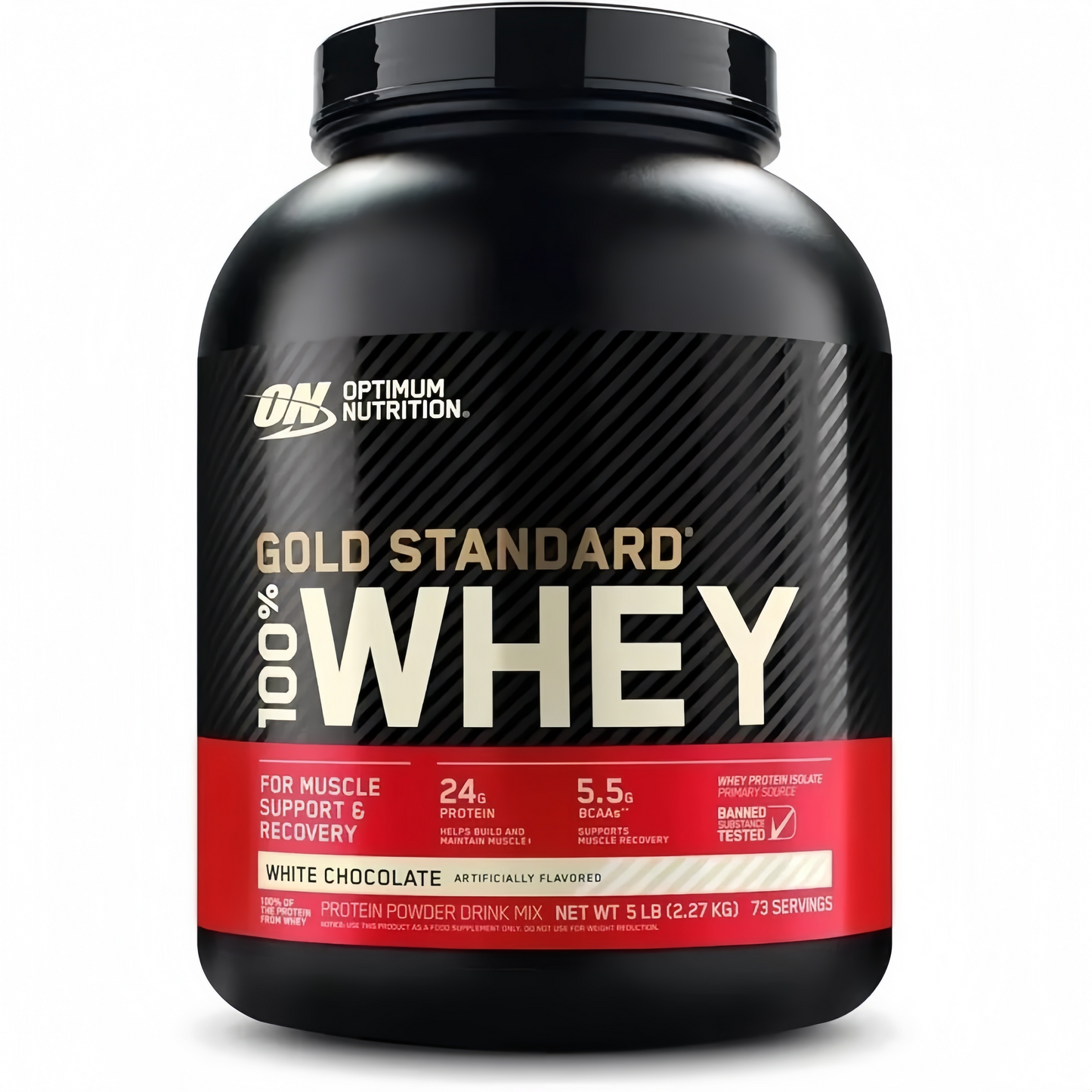 2 Pound, Optimum Nutrition Gold Standard 100% Whey Protein Powder